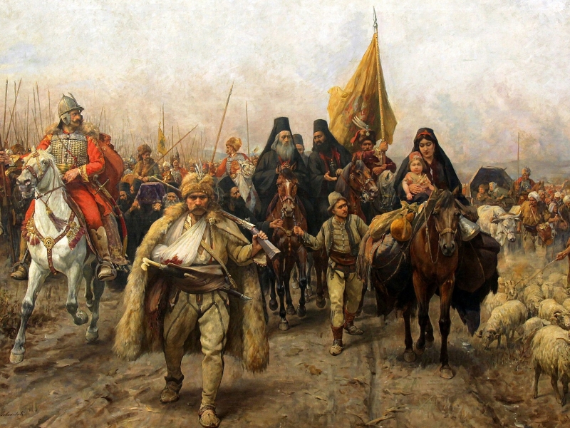La "Grande Migrazione Serba" del 1690