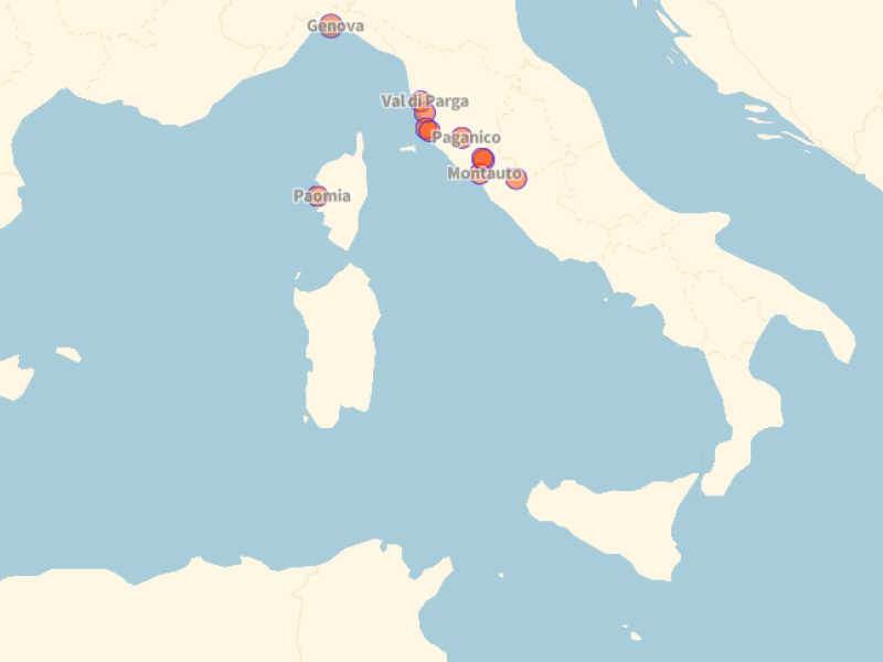 Dispersione. Una mappa geo-temporale