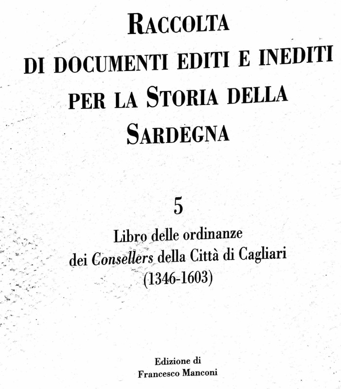 Crida dei Veghieri di Cagliari Scarper, de Monpalau e Torrella dal 1488 al 1491: ordini sopra gli schiavi.