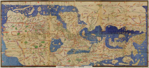 Mappa del mondo di al-Idrīsī (1154) – Tabula Rogeriana
Autore: al-Sharīf al-Idrīsī (Ceuta, 1100 – Sicilia, 1165 circa)